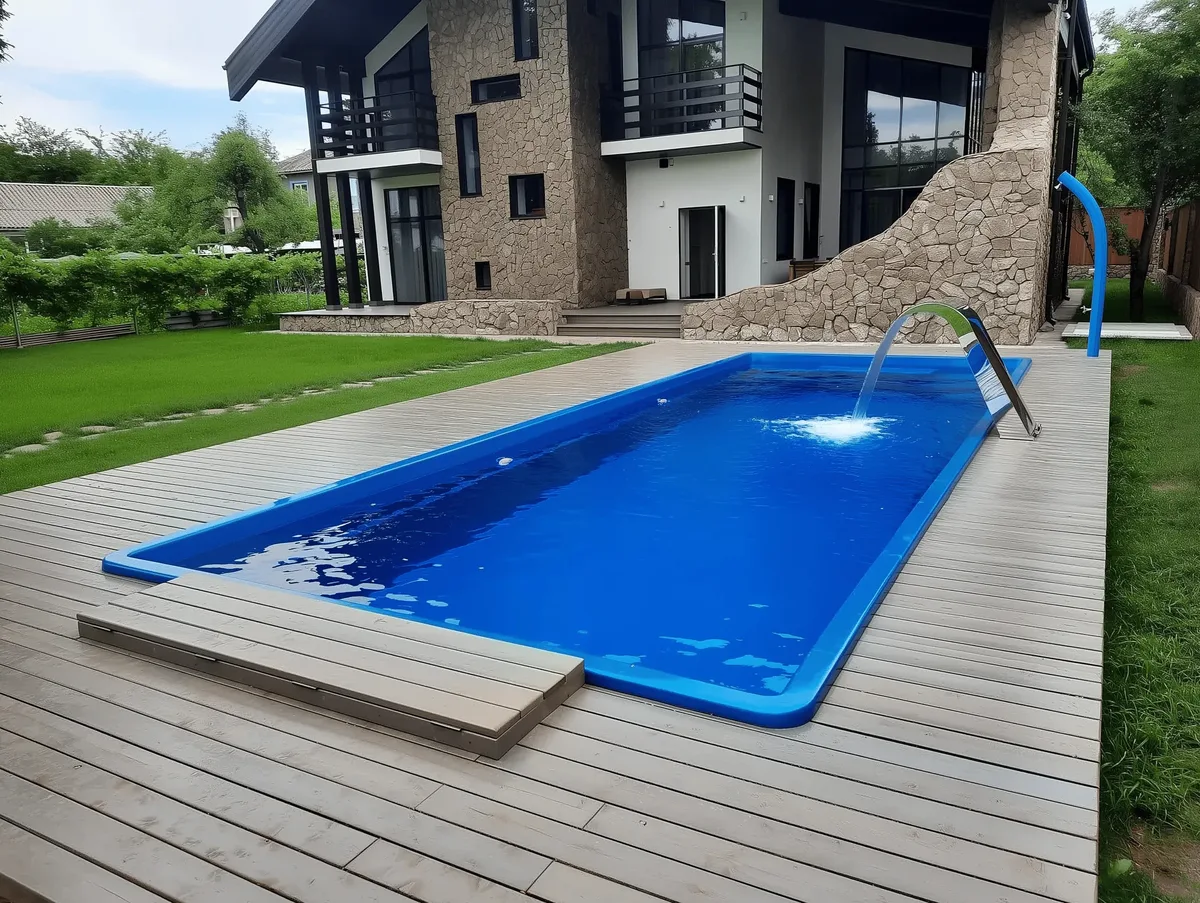 Композитный бассейн Laguna 9 — вид сверху в Апатитах