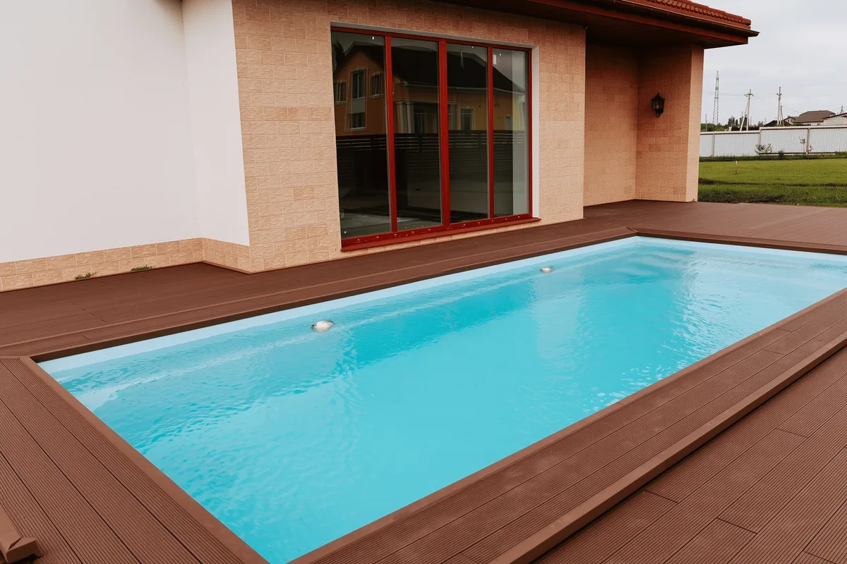 Композитный бассейн Laguna 8 — вид сверху в Апатитах